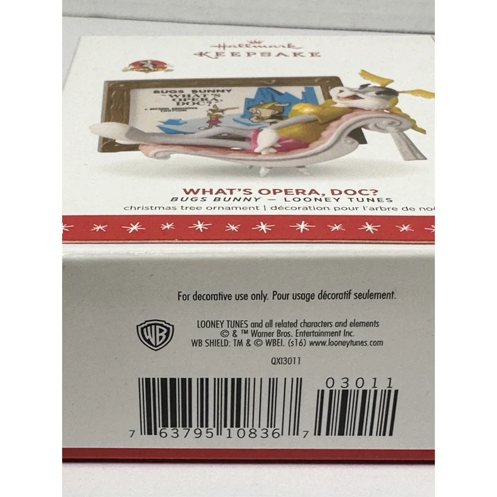 Hallmark Keepsake 2016 Bugs Bunny What's Opera Doc Ornament Looney Tunes